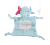 BESPORTBLE Soothing Towel with Elephant Animal Design Soft Plush Comforter for Boys and PP Cotton Cozy Blanket for Sensory Development and Skin Friendly Touch