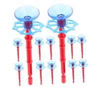 BESPORTBLE Spider Shooter Toy 12pcs Replacement Suction Cup Arrows, Plastic Sucker Arrow Tips for Indoor and Outdoor Games, Wall-sticking Action Toy for Children