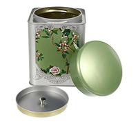 BESPORTBLE Square Tinplate Tea Canister Lid Moisture Storage for Loose Tea Snacks Dried Fruits Versatile Food Storage for Home