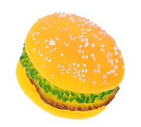 BESPORTBLE Squeaky Dog Durable Food Shaped Hamburger Chewing for Small Dogs Engaging Squeaker Teeth Cleaning Design Teething