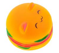 BESPORTBLE Squeaky Hamburger Chew for Dogs Durable Vinyl Pet Tooth Cleaning Realistic Food Design for Interactive Play Cognitive Training Supplies for Puppies and Adult Dogs