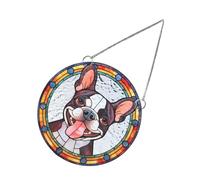 BESPORTBLE Stained Dog Pendant Acrylic with Fine and Beautiful Workmanship, Decorative Effect Hanging Ornament Not Easy to Fade, for Garden or Wall Hanging Decor