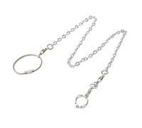 BESPORTBLE Stainless Steel Bird Chain Parrot Foot Harness for Training Bird Leash Adjustable Rope for Parrot Foot Chain Bird Accessory for Safe Flying