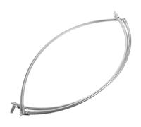 BESPORTBLE Stainless Steel Fishing Net Ring Round Landing Net Frame for Crab Crayfish Shrimp Anglers Hollow Design Practical and Compact