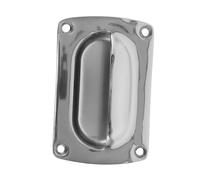 BESPORTBLE Stainless Steel Flush Ring Pull Handle Rectangular Recessed Hatch Grip for Yacht Deck Storage Hatches Anti-Vibration Boat Hardware