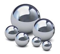 BESPORTBLE Stainless Steel Gazing Balls Reflect Light and Objects 6pcs Polished Mirror Surface No Visible Gaps for Garden Outdoor Decoration