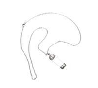 BESPORTBLE Stainless Steel Glass Pet Urn Necklace Paw Necklace Pet Bereavement Present