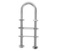 BESPORTBLE Stainless Steel Marine U Bolt M8 Boat Deck Fastening Hardware U Shape Tie Down Pad Eye Transom Stern Bow Industrial Grade Safety Repair Fixing