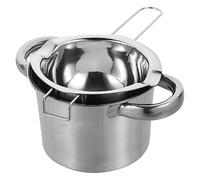 BESPORTBLE Stainless Steel Melting Pot with Outer Pot Double Boiler for Chocolate Butter Cheese Candy and Wax Heating Rust Resistant Lightweight Multi Functional Melting Boiler for Stove Top