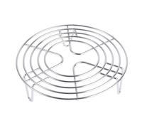 BESPORTBLE Stainless Steel Multifunction Steam Rack Stand with Round Footed Design for Pressure Cooker Steaming and Cooking Compact Lightweight Kitchen Steamer Insert for Easy Food