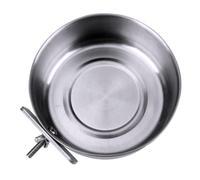 BESPORTBLE Stainless Steel Parrot Feeder Bowl for Small Birds with Easy to Install Feature Suitable for Home or Cage Accessory, Sturdy Bird Feeding Bowl with Simple Hanging Design and Easy