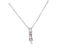 BESPORTBLE Stainless Steel Pet Urn Necklace Paw Print Cremation Jewelry Keepsake Pendant
