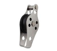 BESPORTBLE Stainless Steel Pulley Tackle Puller Lift Tools Heavy Load Capacity Anti-rust Sturdy Nylon Rope Silver for Lifting Weight Things in Boating and Sailing