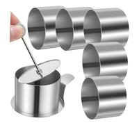 BESPORTBLE Stainless Steel Round Cake Ring Mold for Mousse Cupcakes and Small Desserts Baking Tool for Household Use Versatile Non-Stick Cake Baking with Classic Design and Easy Food Release