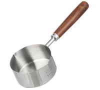 BESPORTBLE Stainless Steel Small Saucepan with Ergonomic Handle Heat Resistant Oil Boil Container for Kitchen Cooking Reusable Induction Compatible Pan for Sauces and Oil Heating