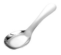 BESPORTBLE Stainless Steel Soup Spoon Durable Smooth Food Spoon for Portable Lightweight Dinner Dessert Rice Use