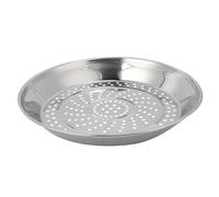 BESPORTBLE Stainless Steel Steamer Rack with Holes Food Grade Cooking Dish for Wok for Steaming Fish Veggies and More Resistant Easy to Clean Cookware