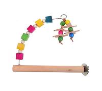 BESPORTBLE Stand Accessories Parrot Shelf Parrot Bird Chewing Perches for Lovebirds Perching Hardwood Large Indoor Bird Chew Birdcage Standing Stick Wooden