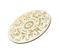 BESPORTBLE Star Pendulum Board Wooden Divination Accessory Astrological Wooden Divination Plate Unique Carved Message Board for Home Decoration for Friends Family