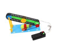 BESPORTBLE Stem Learning Conveyor Belt Kit for Kids Ages 8-12, Small Desktop Electric Motor Conveyor Toy, Science Experiment Project for Boys and Girls Educational Robotics Assembly