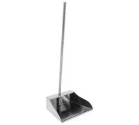 BESPORTBLE Stoop Dustpan with Long Handle Heavy Duty Stainless Steel Trash Cleaning Tool for Home Kitchen and Office Elegant Design Durable for Narrow Corners