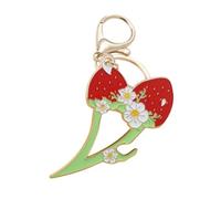 BESPORTBLE Strawberry Keychain Ring Tote Bag Strawberries Handbag Charms Handbag Pendant Daisy Bag Keychains Strawberry Charm Cute Daisy Accessory Purse Charms Zinc Alloy Red