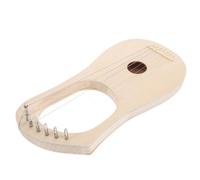 BESPORTBLE String Lyre Harp Handmade Acoustic Instrument for Musicians and Performers Easy Assembly with Rich Sound Layers for Music Lovers and Artistic Expressions Beige