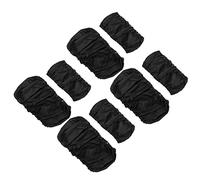 BESPORTBLE Stroller Wheel Covers Stroller Accessory 8pcs to Keep Your House Clean Oxford Cloth Black with Tear and Wear Resistance When Bringing The