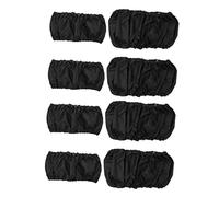 BESPORTBLE Stroller Wheel Protector to Keep Your House Clean Baby Pushchair Wheel Covers 8pcs with Wear and Tear Resistant Oxford Cloth Material, Black When Bringing The Stroller