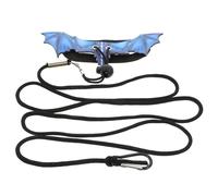 BESPORTBLE Sturdy Leather Reptile Harness with Easy to Remove Feature and Convenient to Store Design, Suitable for Bearded Dragons and Other Reptiles, Blue Gecko Training Rope for Outdoor Use