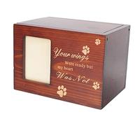 BESPORTBLE Sturdy Pet Cremation Box in Wood for Dog or Cat Ashes Pet Ash Box Pet Cinerary Casket Urn
