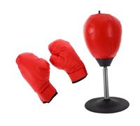 BESPORTBLE Tabletop Boxing Speed Ball Reflex Bag Portable Inflatable Punching Ball Set for Boys and Girls and Adults Home Gym Training Includes Gloves