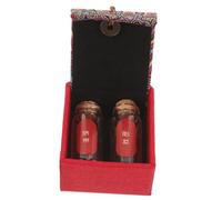 BESPORTBLE Teeth Holder and Fetal Hair Container Keepsake Box for Newborns DIY Umbilical Cord Organizer with Elegant Red Packaging Gift for Boys Preserve Childhood Memories