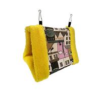 BESPORTBLE Thicken Parrot Hammock Warm Triangle Bird Nest for Large Birds Comfortable Hanging Bed for Parrots Canaries and Pets Material Beautiful Pattern Large Color