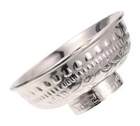 BESPORTBLE Thickened Zinc-Alloy Buddhist Offering Bowl Set, Smooth Metal Rice and Water Bowls for Ritual Use, Temple Tableware Decoration for Home and Worship Ceremonies