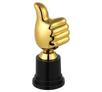 BESPORTBLE Thumbs Up Trophy Gold Finger Trophy Hand Trophy Cup Award Finger Gesture Desk Statues Sculpture for Award Ceremony Party Prize Sport Winner Golden