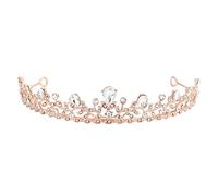 BESPORTBLE Tiara for Wedding Crown Rhinestone Bride Headband Practical Quick to Take off Appearance Elegant Beautiful Detail Decor for Wedding Haircut Decoration
