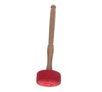 BESPORTBLE Tibetan Singing Bowl Mallet Large Wooden Striker for Meditation Yoga Chanting Soft Red Felt Cover for Enhanced Sound Healing Portable Buddha Sound Bowl Stick for Stress Relief