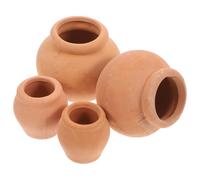 BESPORTBLE Tiny Plant Pots 4pcs Mini Terracotta Succulent Nursery Pots Reusable Breathable Flower Breeding Containers for Room or Garden Mini Plant