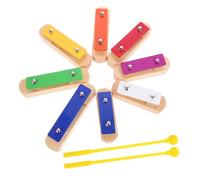 BESPORTBLE Tone Aluminum Glockenspiel Xylophone for Percussion Musical Instrument with Sticks Educational for Developing Music Skills and Creativity