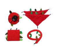 BESPORTBLE Toy Collection 5 Pieces Swing Tunnel Hammock Bed Rope Toy Plush Material for Small Animals