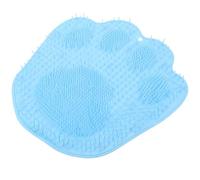BESPORTBLE TPR Foot Scrubber Mat for Shower with Non-Skid Suction Cups, Hands-Free Cleaning Foot Massage Pad Suitable for Bathroom Use