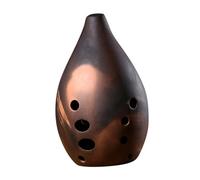 BESPORTBLE Traditional Chinese Xun 10 Holes Ceramic Flute Ancient Instrument Rich Tone for Musicians Random Style