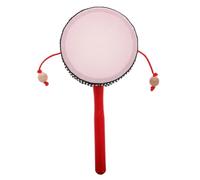 BESPORTBLE Traditional Spinning Rattle Drum Hand Bell Percussion Instrument for Preschoolers Orff Musical for Early Rhythm Development and Coordination Skills