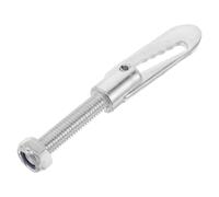 BESPORTBLE Trailer Drop Pin Alloy T Handle Quick Release Security Fastener | Spring-loaded M8 Thread, Vibration-Resistant Hold, Silver Finish, for Hitch Connectors, Couplers and Cargo Transport