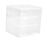 BESPORTBLE Transparent Acrylic Drawer Organizer with Compartments Desktop Storage Case for Home Sundries Dustproof Tabletop Holder for Daily Disposable Lenses