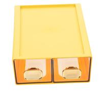 BESPORTBLE Transparent Double Drawer Storage Box for Cosmetics and Jewelry Stackable Desktop Organizer with Versatile Office Case Compact Design to Prevent Oxidation and Save Space