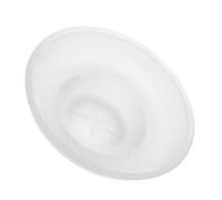 BESPORTBLE Transparent Glass Soap Dish Round with Nonslip Base for Bathroom Vanity Kitchen Sink and Shower Soap Bar Holder
