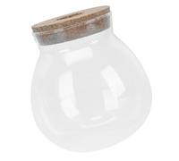 BESPORTBLE Transparent Glass Terrarium Jar with Stopper - Ideal Hydroponic Plant Vase or Fish Bowl for Desktop Decoration - Stylish Container for Indoor Gardens and Home Décor