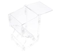 BESPORTBLE Transparent Hamster Feeder Bowl Food Dispenser Design for Secure Feeding Practical Hamster Accessories for Guinea Pigs More